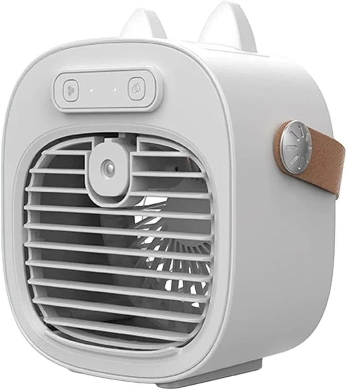 Générique Tragbarer Ventilator mit Luftbefeuchter, klein, USB