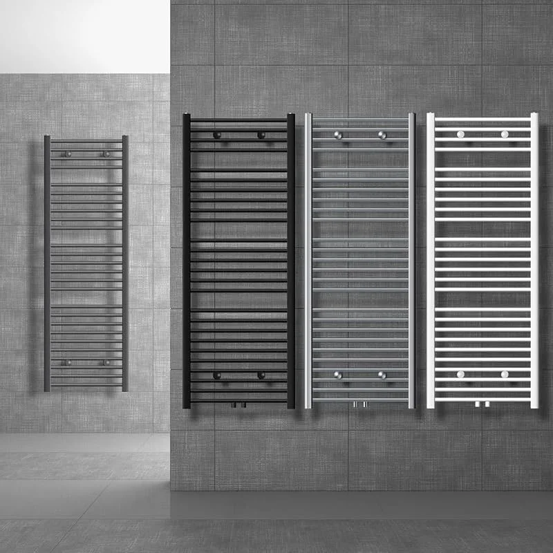 ECD Germany Badheizkörper 600 x 1500 mm - Weiß - gerade mit Mittelanschluss - Design Heizkörper Handtuchwärmer Handtuchtrockner Handtuchheizkörper Handtuchheizung Handtuchheizer Badezimmer Heizung — Heizung Warmepumpe