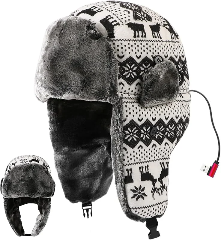 Generisch USB-beheizte Ushanka-Mütze Plug-In DREI-Stufen Plüsch — Heizkleidung