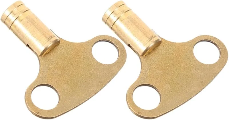 Entlüftungsschlüssel Rv 2 Stück, Kupfer, Gold, für Heizkörper — Heizung Warmepumpe