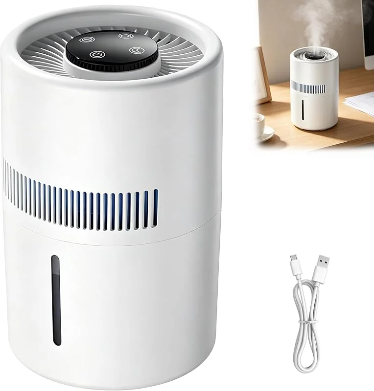 2-in-1 Luftreiniger und Luftbefeuchter, 4L Ruhig Smart Air Feuchrifier