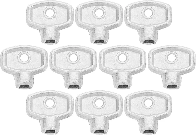 ibasenice 10stücke Teiliges Heizkörperschlüssel set Zinklegierung Radiator Entlüftungsschlüssel für Heizung Ventilventilschlüssel Vielseitig Kompatibel Einfache Bedienung und Schnelle — Heizung Warmepumpe