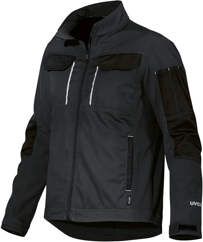 Uvex Tune-up Softshell-Arbeitsjacke für Herren - atmungsaktiv & wasserabweisend — Heizkleidung
