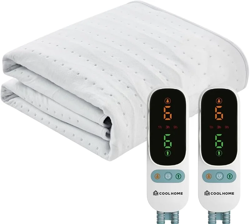Thermaflow UB26 Wärmeunterbett für 2 Personen - Heizdecke 190cm x 140cm - mit Timer und Abschalautomatik - 2 Zonen-Wärme für Oberkörper & Füße- 6 Stufen - Waschbar — Heizung Warmepumpe