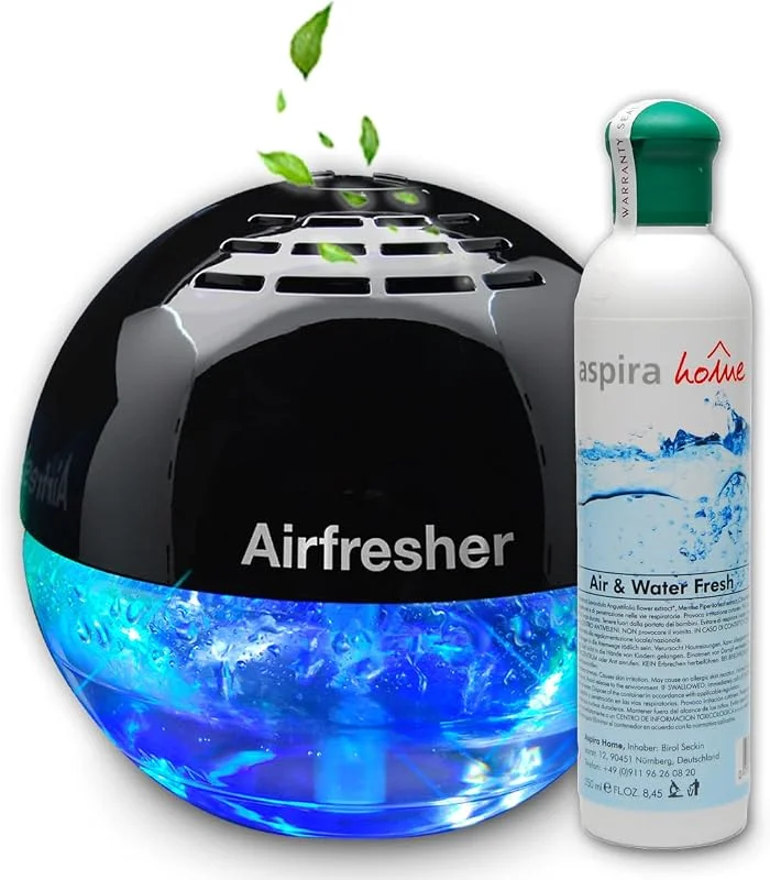 Aspira Home Lufterfrischer Ionisator & 250ml Aloe-Vera-Duft, farbstofffrei — Luftbefeuchter