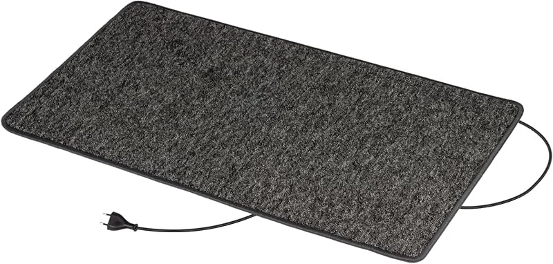 Infrarot Teppichheizung Heizteppich 60x100cm, Made in Germany, Heizmatte Fußwärmer 71 Watt, 230V, Anthrazit — Heizung Warmepumpe