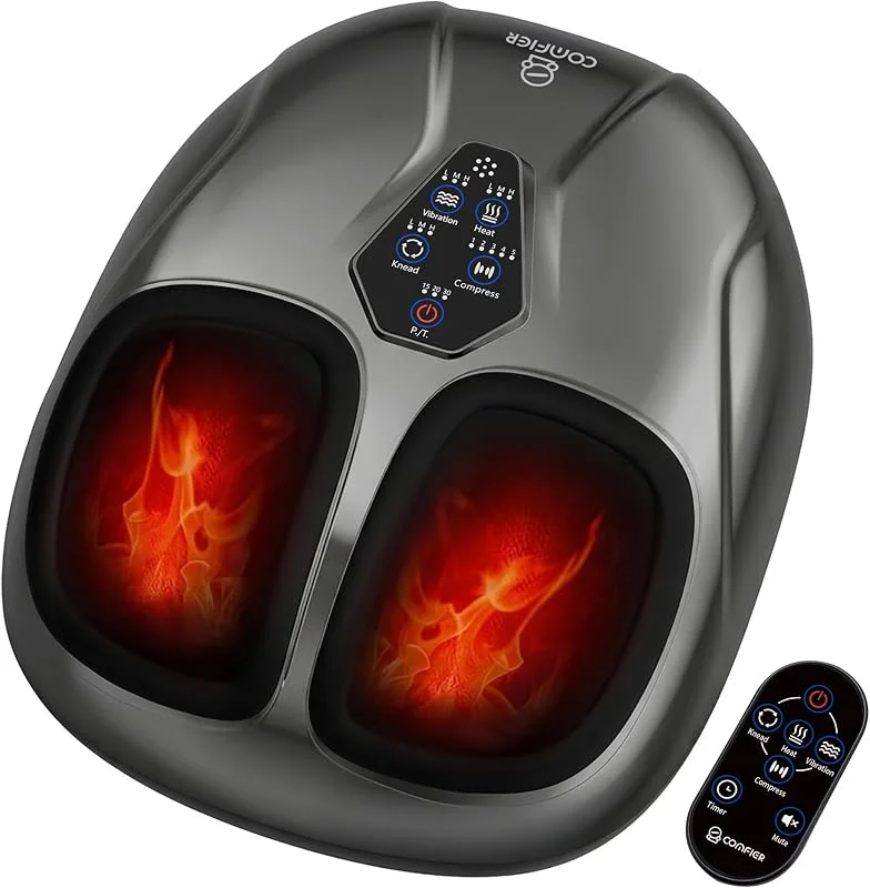 COMFIER 2026 neues Shiatsu Fußmassagegerät Elektrisch mit Fernbedienung — Heizung Warmepumpe
