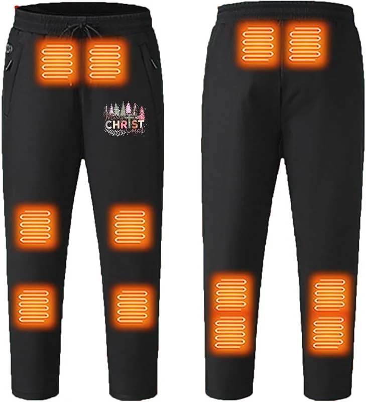 Beheizbare Hose Herren, Heizhosen für Herren Damen mit 3 Stufen Temperatu, USB Elektrische Heizhose Wasserdicht Winddicht Beheizte Hosen Winter Wärmende Outdoorhose Arbeit Hosen für Camping-Skiangeln — Heizkleidung