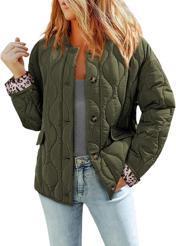 Ansenesna Winterjacke Damen Warm Übergangsjacke Elegant Wintermantel Frauen Ohne Kapuze Steppjacke Mit Knöpfen Jacke Winter Mantel Knöpfe Damen-Jacken Thermo Steppmantel Dicke Damenjacken — Heizkleidung