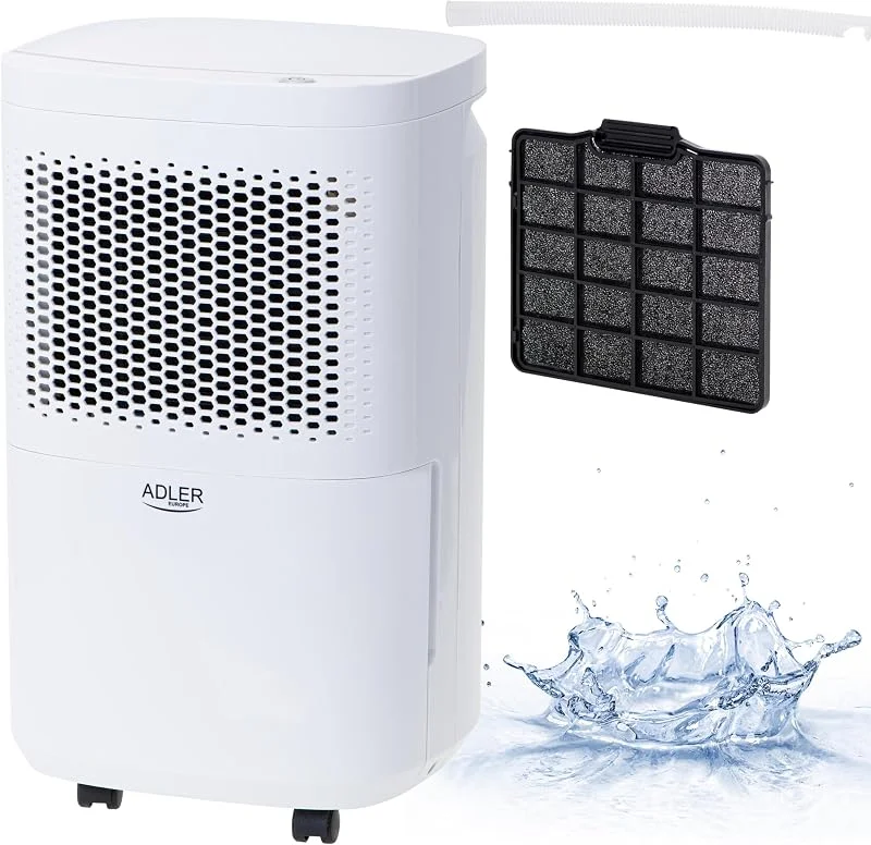Adler AD 7917 Luftentfeuchter elektrisch 10l pro Tag für 60m³ Räume weiß — Luftbefeuchter