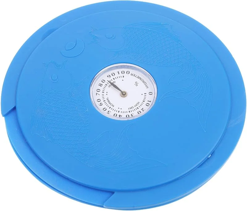 Akustikgitarren Luftbefeuchter mit Hygrometer und Nadel, Blau ABS