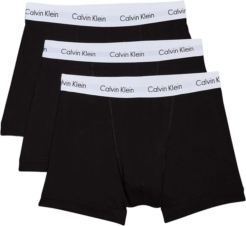 Calvin Klein Herren 3er Pack Boxershorts Trunks mit Logobund — Heizkleidung
