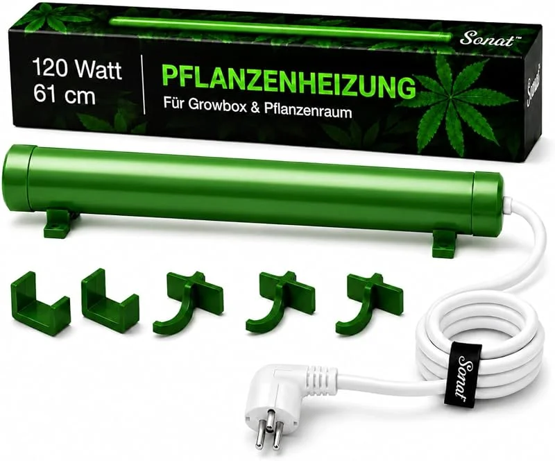 Weedness Grow Heizung 120 Watt 61 cm Lang für Growboxen - Indoor Anbau Grow Heizgebläse Heizstrahler Schnellheizer Sparsam Luftheizung — Heizung Warmepumpe