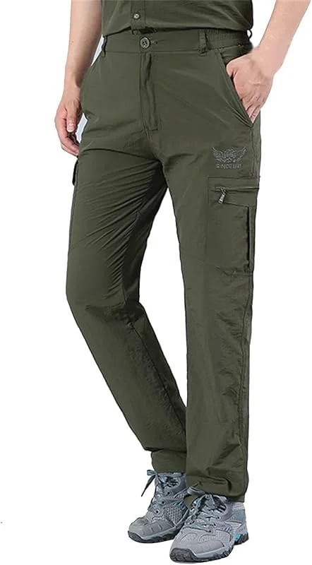 Generisch Herren Outdoor Hose mit Stretch für Aktivitäten wie Wandern Klettern Angeln schnell trocknend Winddicht als Bequeme Cargo Arbeitshose — Heizkleidung