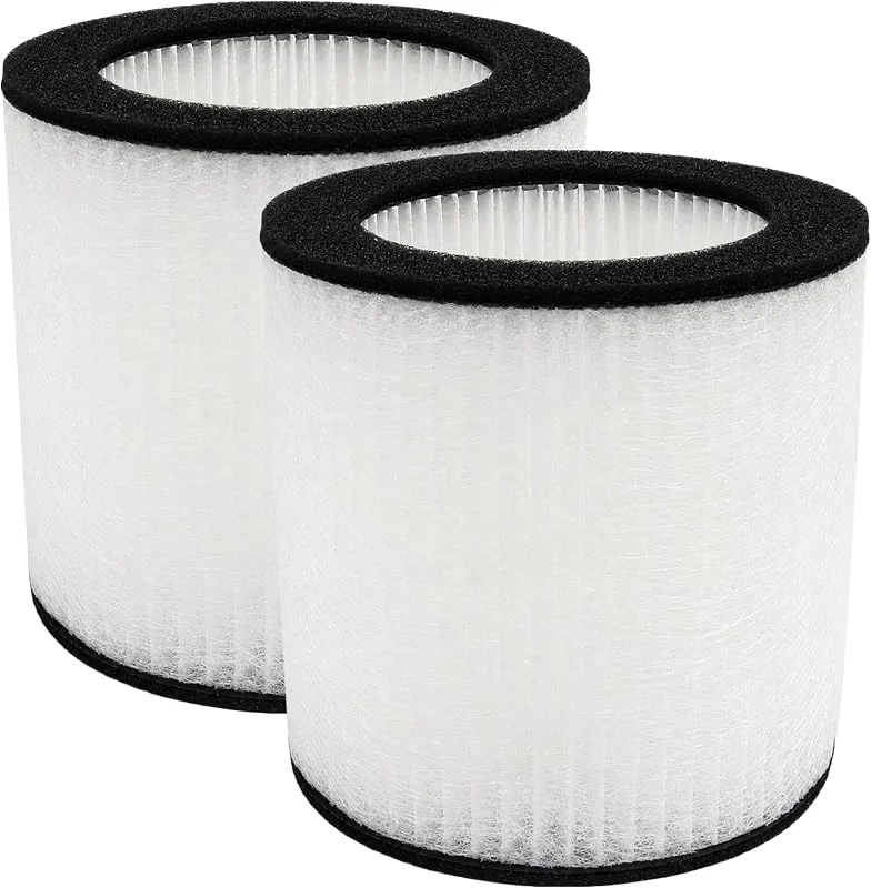 PUREBURG Ersatz-Filter Kompatibel mit HIMOX H07 Desktop-Luftreiniger, 2er-Pack H13 — Luftbefeuchter