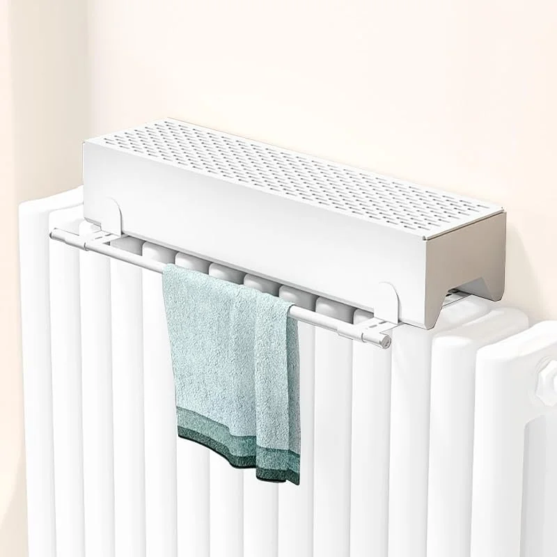 Verdunstungs-Luftbefeuchter für Heizkörper, mit einziehbarer Trockenstange, kein Strom erforderlich, Aluminiummaterial, für Schlafzimmer und Wohnzimmer