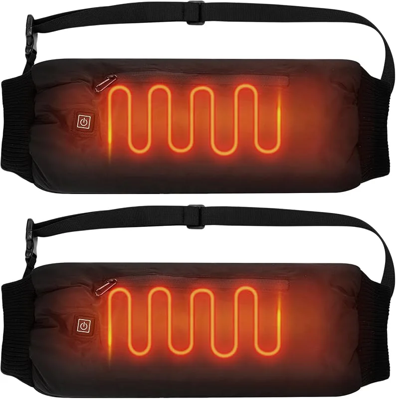 Mudder Beheizter Handwärmer Muff mit verstellbarem Gürtel, USB-betriebener elektrischer beheizter Muff mit 3-Temperatur-Einstellungen für Fußball, Jagd, Angeln, Camping, Golf, Powerbank nicht im — Heizkleidung