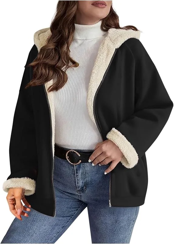 HOOUDO Damen Sweatjacke Hoodie Sweatshirt Pullover Zipper Jacke Bequeme, Lockere Fleecejacke Mit Kapuze Laufjacke Sommer Teenager Mädchen Oversize Fleecejacke, Grün Aufdruck Strickjacke — Heizkleidung