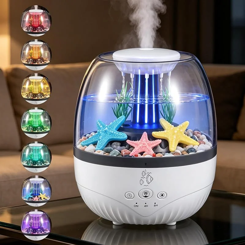 4-in-1 Aroma Diffuser, Diffusor für ätherische Öle, Luftbefeuchter 350ML