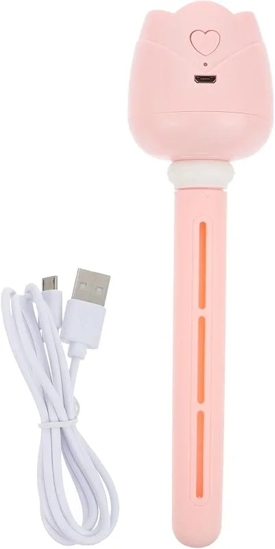 USB Luftbefeuchter in Flaschenform, Tragbar, Leise, 50ml, h, Rosa