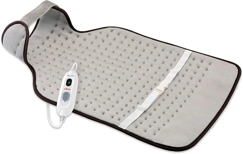 Ufesa Flexy Heat NCD Complex Elektro-Pad, ergonomisch, 42 x 63 cm, 100 W, ultraweiche Mikrofaser, 3 Temperaturstufen, automatische Abschaltung — Heizung Warmepumpe