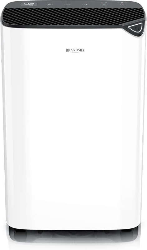 Brandson - Luftentfeuchter 20L mit Kompressor – Dehumidifier Raumentfeuchter elektrisch – 20 Liter, 24h – mit Display - sehr leise - Schlafzimmer Bad Keller — Luftbefeuchter