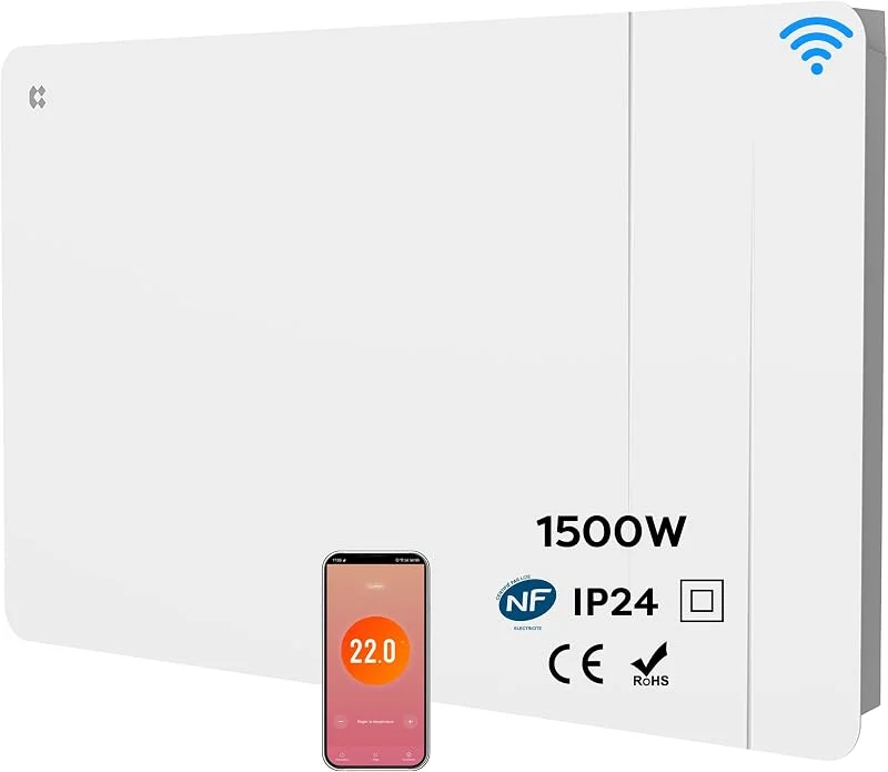CIARRA CBHTD15A-W Elektroheizung 1500 W WLAN Elektroheizkörper für 20 ㎡ — Heizung Warmepumpe