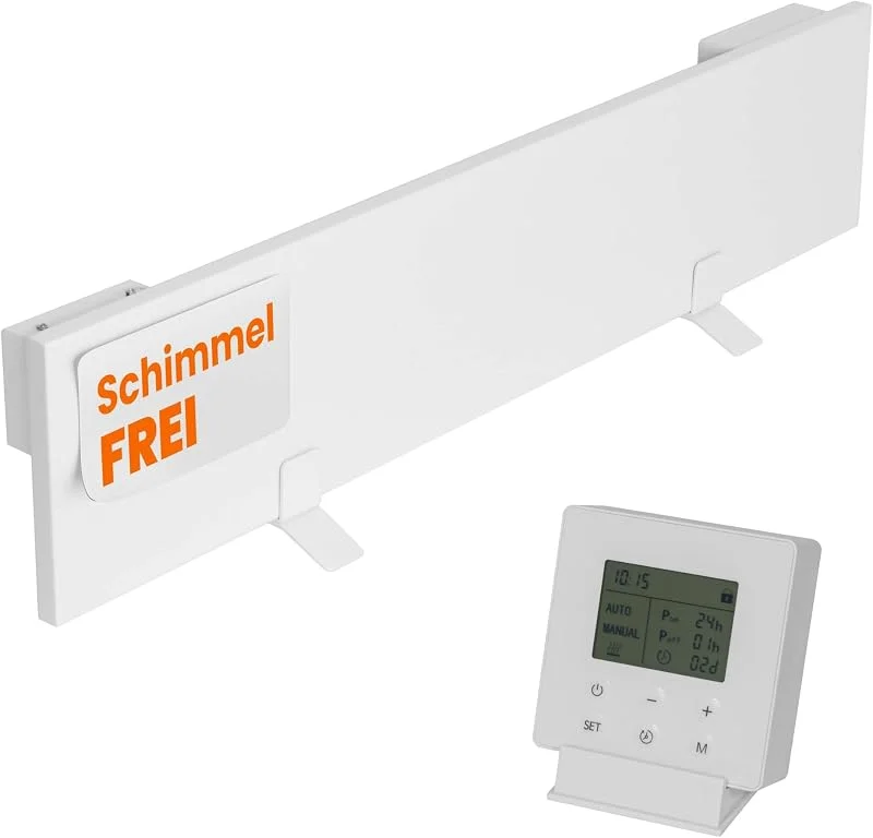 Anti Schimmel Heizung Infrarot 60W, 12 x 60 x 1, 3cm Weiß — Heizung Warmepumpe