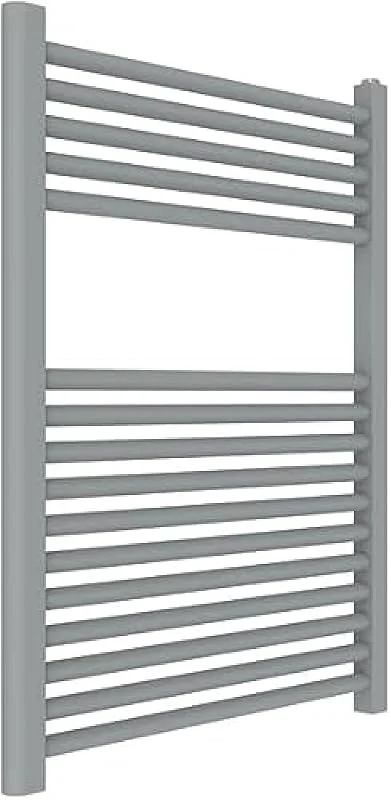 ERCOS Handtuchwärmer Badetuchwärmer Größe 600x770 MM Badheizkörper Farbe Titanium Grau, 1, 2" Anschlüsse Geliefert mit Montagekit — Heizung Warmepumpe