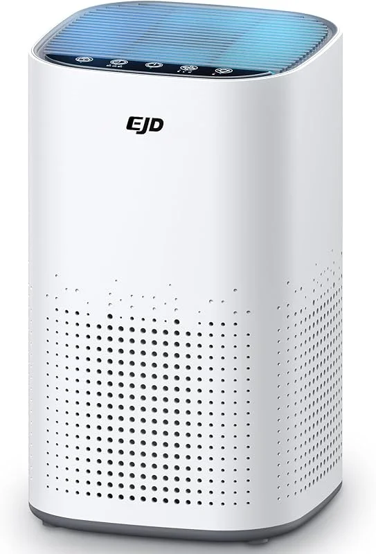 EJD Luftreiniger Allergiker, H13 HEPA Filter, leise 15 dB, Schlafzimmer — Luftbefeuchter