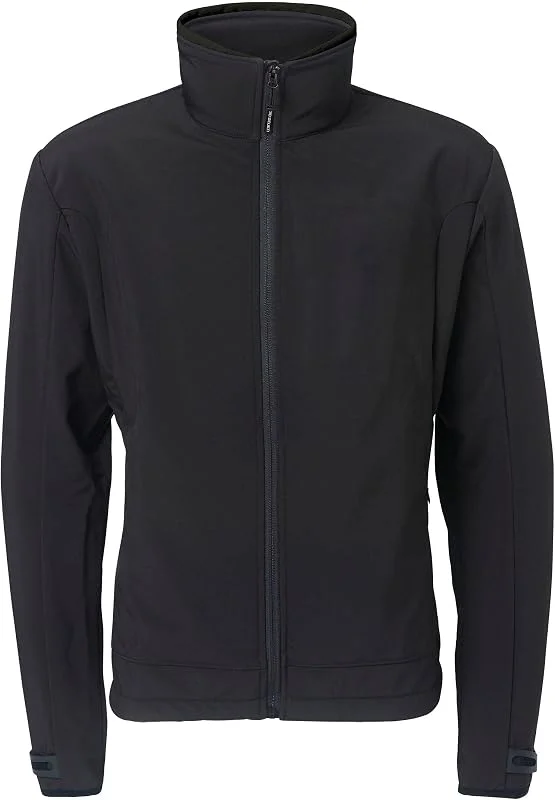 30seven, Beheizbare Softshell-Jacke für Herren, Gerader Schnitt, Fleece-Futter, Bis zu 5 h Kontinuierliche Wärme, Mit Super-Batterie, Schwarz, S — Heizkleidung