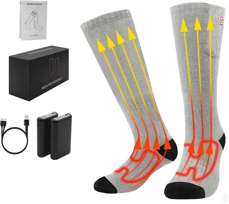 wiederaufladbare beheizbare Socken mit 3 Heizstufen für Jungen & Teenager — Heizkleidung