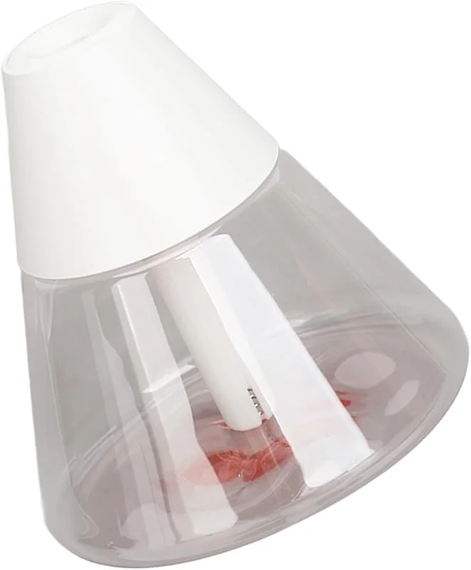 Tragbarer Mini-Luftbefeuchter für den Schreibtisch, Leise, Hohes Nebelvolumen, 260 Ml, für Schlafzimmer, Büro, ABS, Weiß