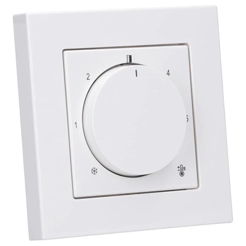 JUNG Serie A Raumthermostat 230V Set Alpinweiß — Heizung Warmepumpe