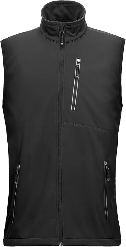 33, 000ft Leichte Softshell Weste für Herren Wasserdichte Laufweste Vests — Heizkleidung