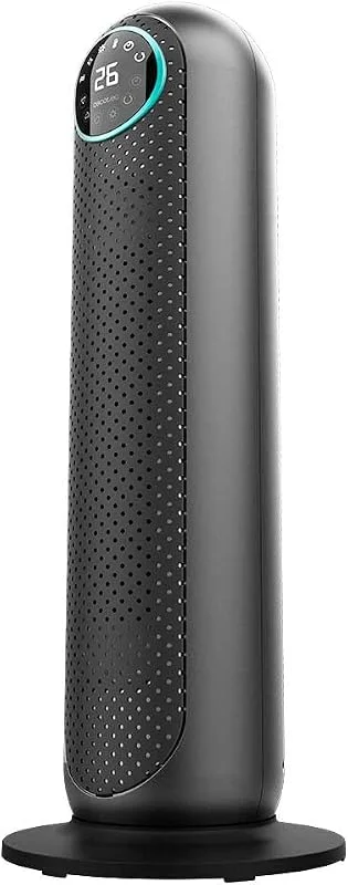 Cecotec Keramisches Heizgerät ReadyWarm 10150 Smart Ceramic Pro. 2200 W, Vertikaler Leistungsstarker mit Fernbedienung, LED-Anzeige, Temperaturwahl, Timer, Oszillation, 3 Betriebsarten — Heizung Warmepumpe