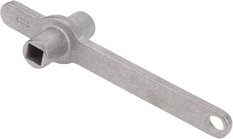 Entlüftungsschlüssel aus Edelstahl, 5x5mm Vierkantloch — Heizung Warmepumpe