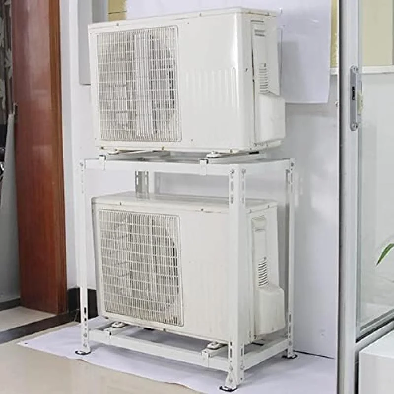 Hochleistungs-Klimaanlagenhalterung - Universelle Mini-Split-Wärmepumpe mit Stoßdämpfung, doppelwandiger Basis (90x90x45 cm) für optimale Leistung. — Heizung Warmepumpe