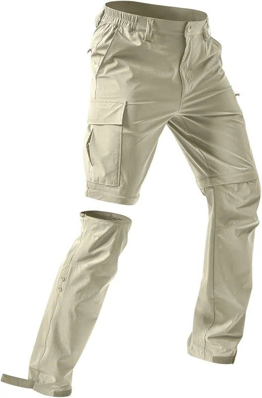 Herren Wanderhose Zip Off Trekkinghose Outdoorhose Softshell Hose Regenhose — Heizkleidung