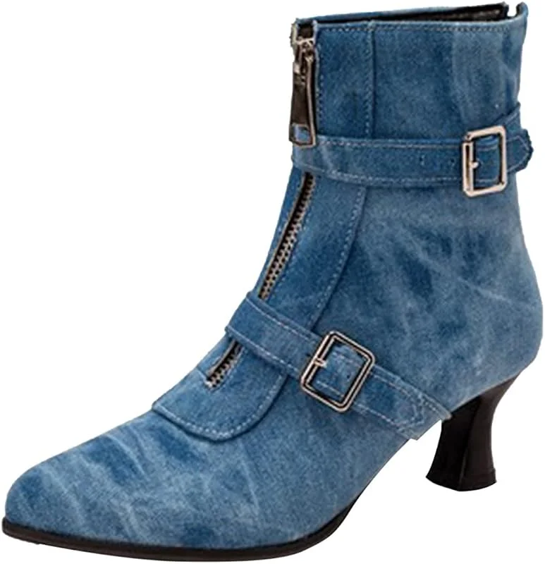 Damen Stiefeletten Worker Boots Komfortable Schnürstiefeletten mit niedrigen Absätzen von Shoes — Heizkleidung
