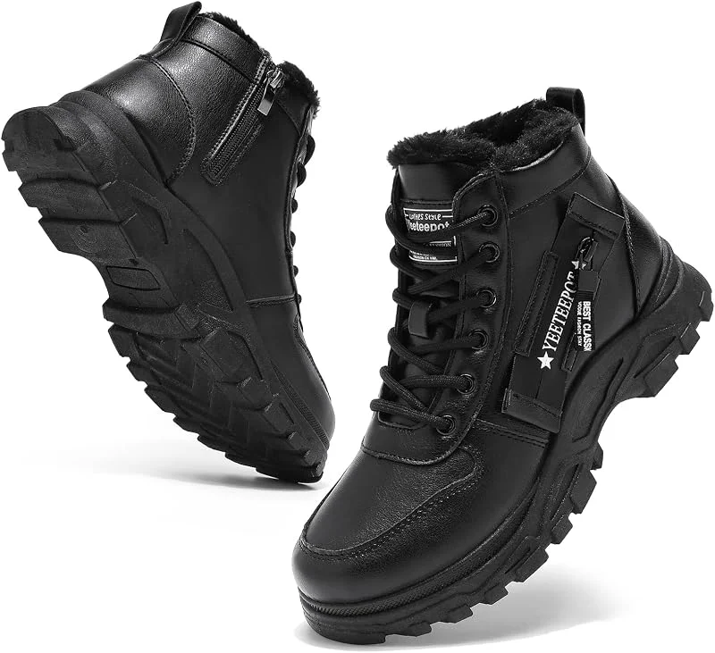 Damen Winterstiefel Warm Gefütterte Winterschuhe Freizeitschuhe — Heizkleidung