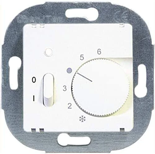 Jäger-Direkt Raumthermostat Öffner, Schalter 0-1, polarweiß — Heizung Warmepumpe