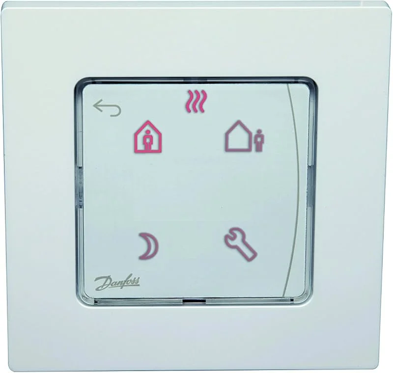 Danfoss 088U1020 x Raumthermostat, Weiß, x — Heizung Warmepumpe