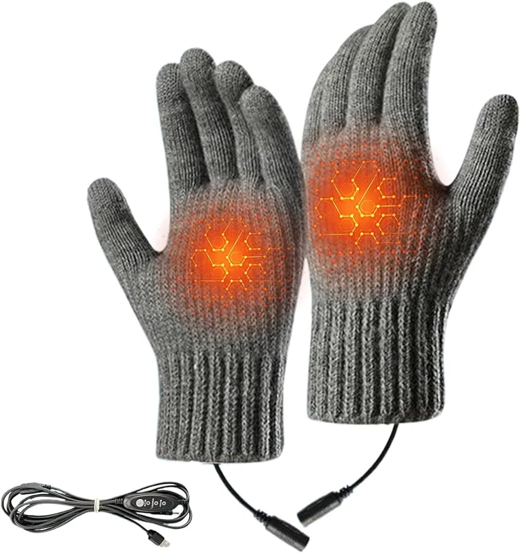 Heizhandschuhe Für Herren 3-Stufen USB Heizhandschuhe Winddicht Elektrisch — Heizkleidung