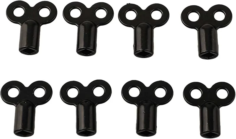 8er Set Heizkörper Entlüftungsschlüssel 5mm Vierkant — Heizung Warmepumpe