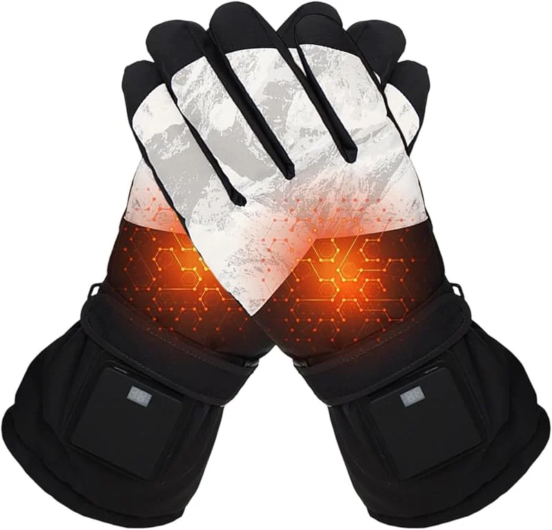 Beheizte Handschuhe, wiederaufladbar, Handwärmer, winddicht — Heizkleidung