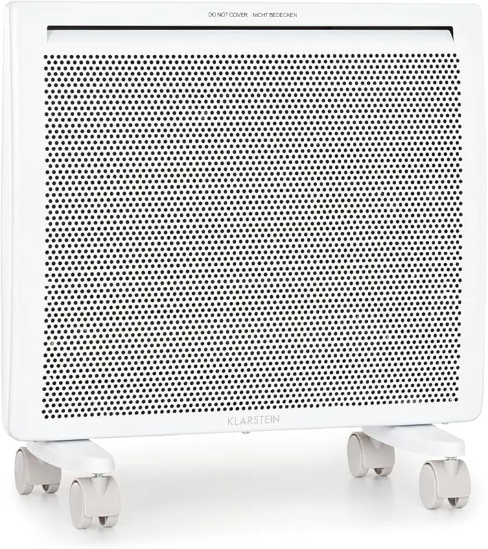 Klarstein Elektroheizung, Konvektor & Infrarotheizung Freistehend, Elektroheizung Energiesparend, Erkennung Offener Fenster, Heizung Elektrisch, Heizkörper Elektrisch mit Thermostat, 1000 W — Heizung Warmepumpe
