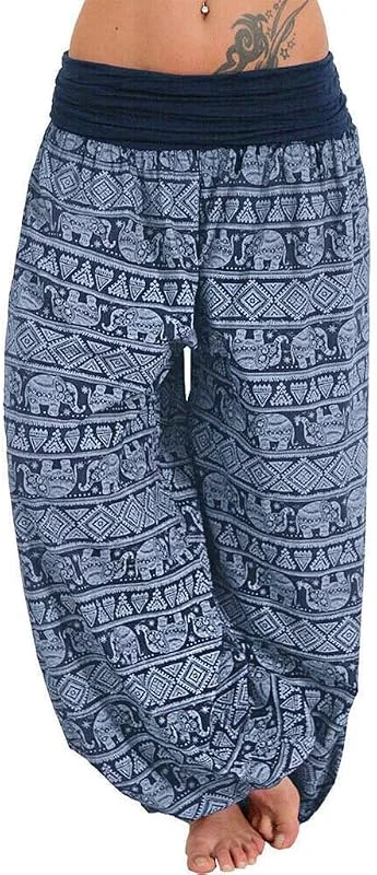 Damen Pant Lange Haremshose Schlupfhose Luftig Strandhose Sommerhose Loose Stoffhose Frauen Hose Elegant Festlich Stoffhose Super Weiches Pumphose Yoga Pilates Hosen — Heizkleidung