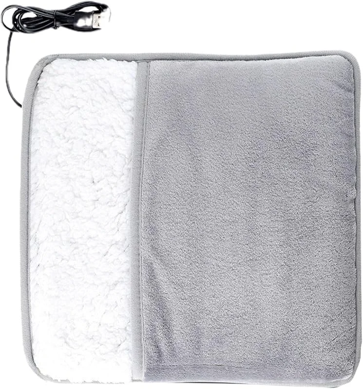 Elektrische USB Fußwärmermatte aus Fleece mit Baumwollfutter — Heizung Warmepumpe