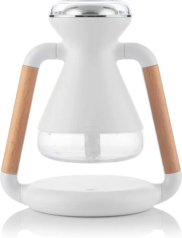 InnovaGoods - 3-in-1 Luftbefeuchter, Aroma Diffuser, Kabelloses Ladegerät, Leise Betriebsweise, Schnellladefunktion, 230 ml Kapazität, Bunt, ABS PET